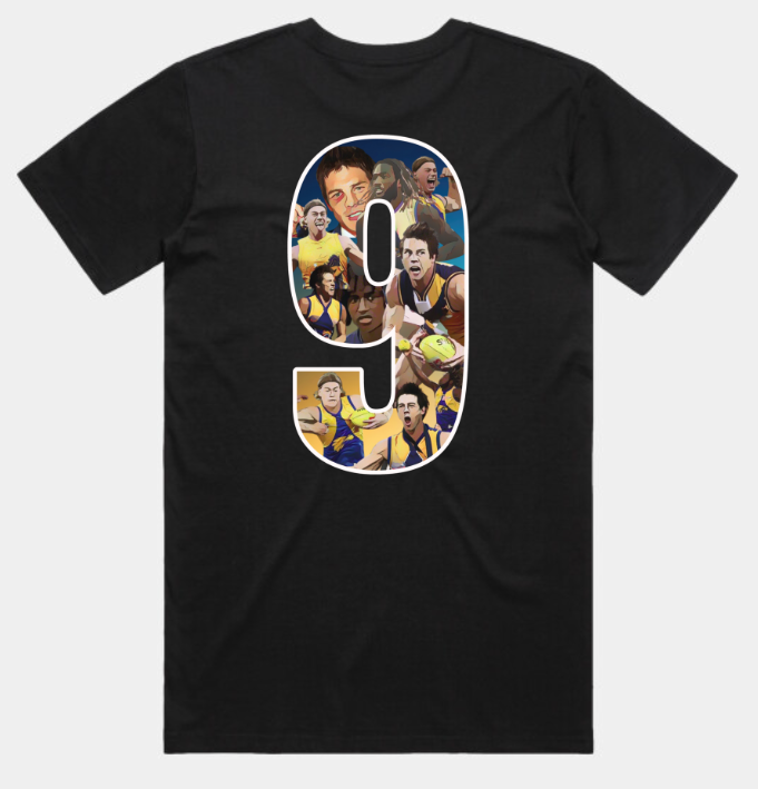 West Coast Eagles No. 9 Tribute Tee & Hoodie – Cousins, Nic Nat & Harley