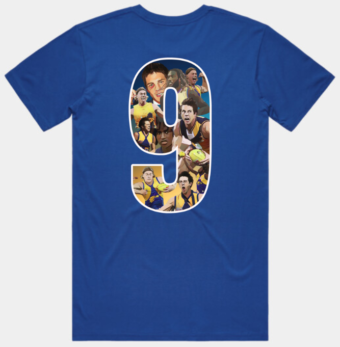 West Coast Eagles No. 9 Tribute Tee & Hoodie – Cousins, Nic Nat & Harley