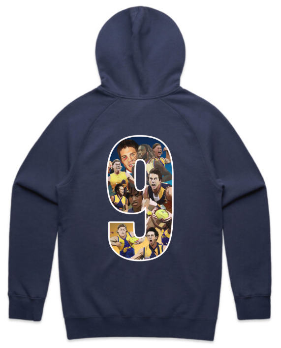 West Coast Eagles No. 9 Tribute Tee & Hoodie – Cousins, Nic Nat & Harley