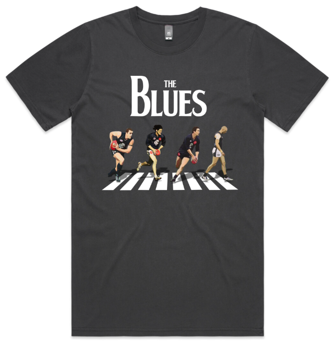 Abbey Road Blues Tee β Navy Fab Four
