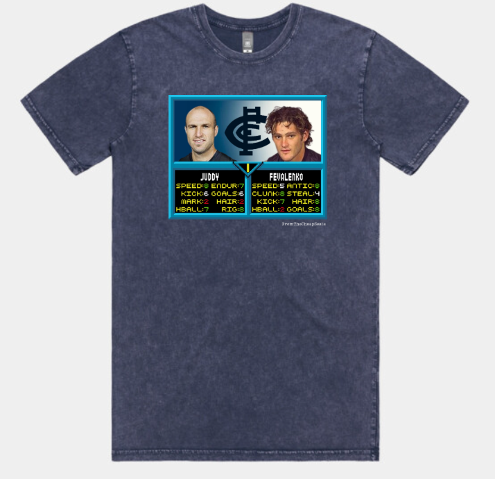 Carlton Blues – Chris Judd & Brendan Fevola AFL Jam T-Shirt