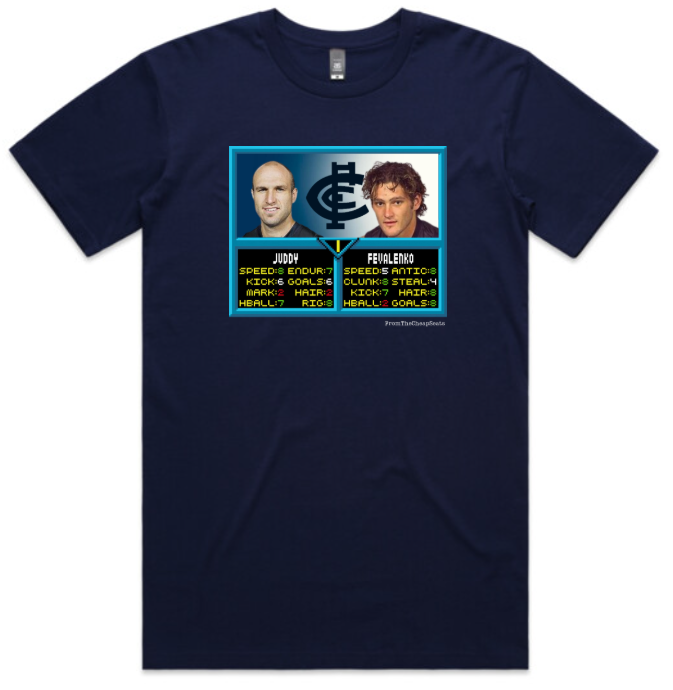 Carlton Blues – Chris Judd & Brendan Fevola AFL Jam T-Shirt