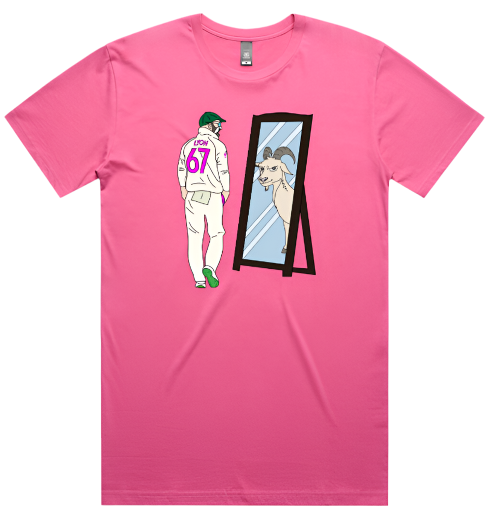 Nathan Lyon GOAT Tee & Hoodie – Mirror Doesn’t Lie