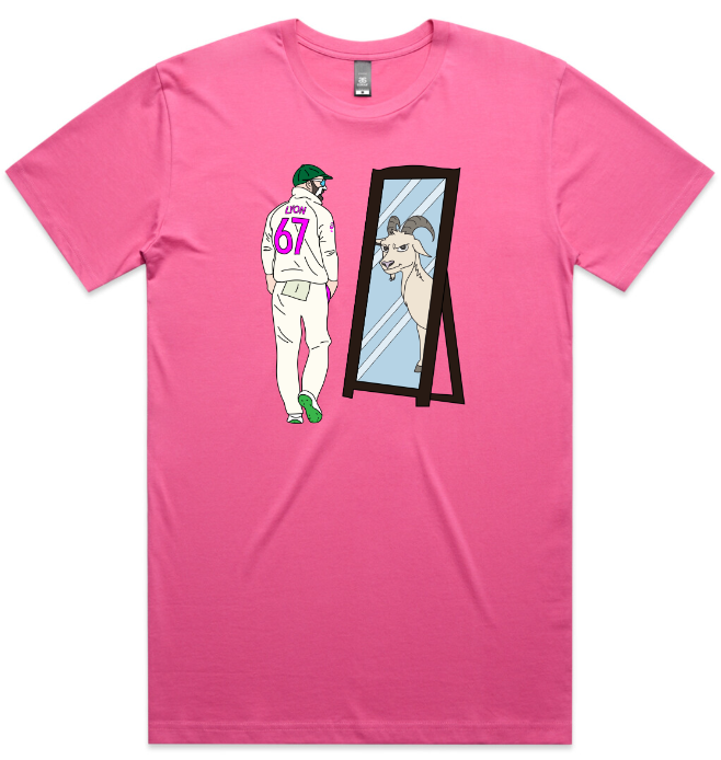 Nathan Lyon GOAT Tee & Hoodie – Mirror Doesn’t Lie