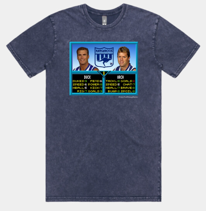 North Melbourne Kangaroos – Wayne Carey & Glenn Archer AFL Jam T-Shirt