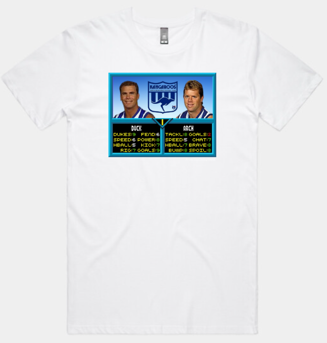 North Melbourne Kangaroos – Wayne Carey & Glenn Archer AFL Jam T-Shirt