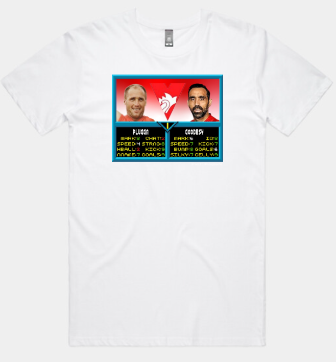 Sydney Swans – Tony Lockett & Adam Goodes AFL Jam T-Shirt