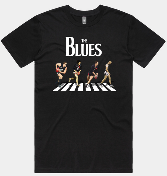 Abbey Road Blues Tee – Navy Fab Four