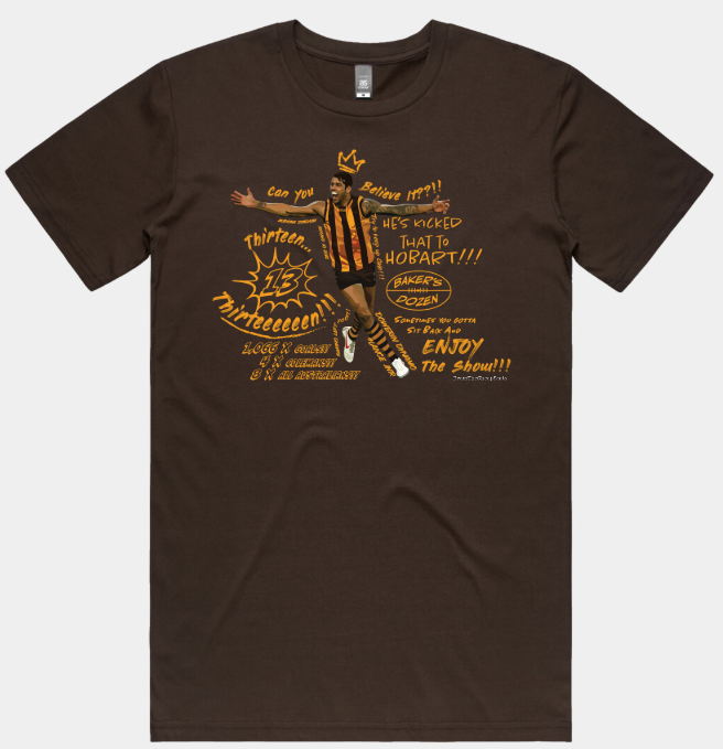 THIRTEEN! THIRTEEN! Tee & Crew Sweater | Buddy's Baker's Dozen