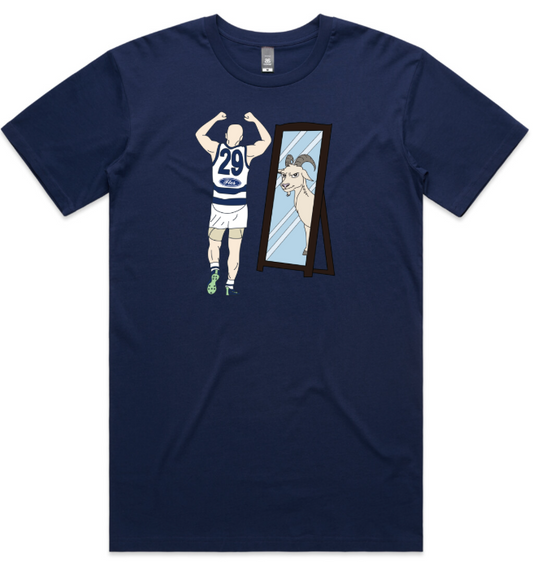 Gary Ablett Jr GOAT Tee & Hoodie – Mirror Doesn’t Lie