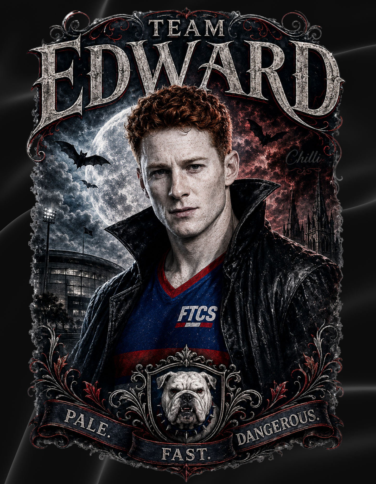 Team Edward | Pale. Fast. Dangerous. Tee & Crew Sweater