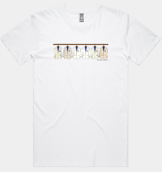 The Richie Benaud 'Cream, Bone, Off-White, White...' Jacket Tee