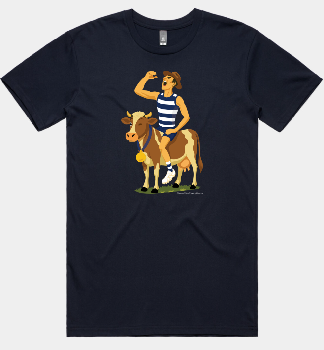 Jeremy Cameron - Premiership Cow & Tinny Celebration Tee & Hoodie
