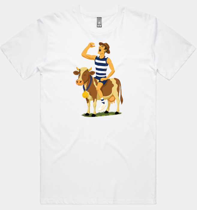 Jeremy Cameron - Premiership Cow & Tinny Celebration Tee & Hoodie